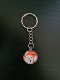 Ghost & Bat - Halloween Keyring